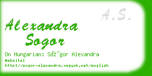 alexandra sogor business card